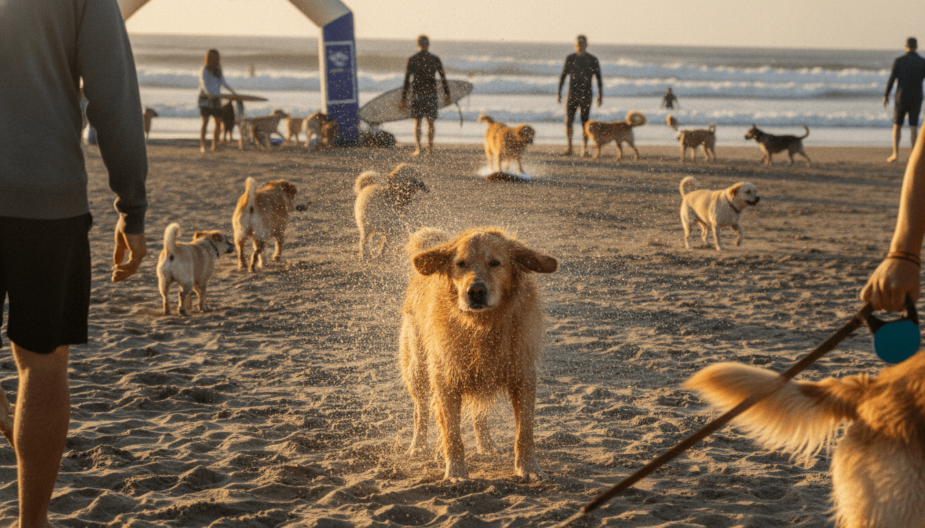 20 Wave-Riding Dogs, One Golden Surfie: The 10th World Dog Surfing Championships Hit Pacifica Aug 1