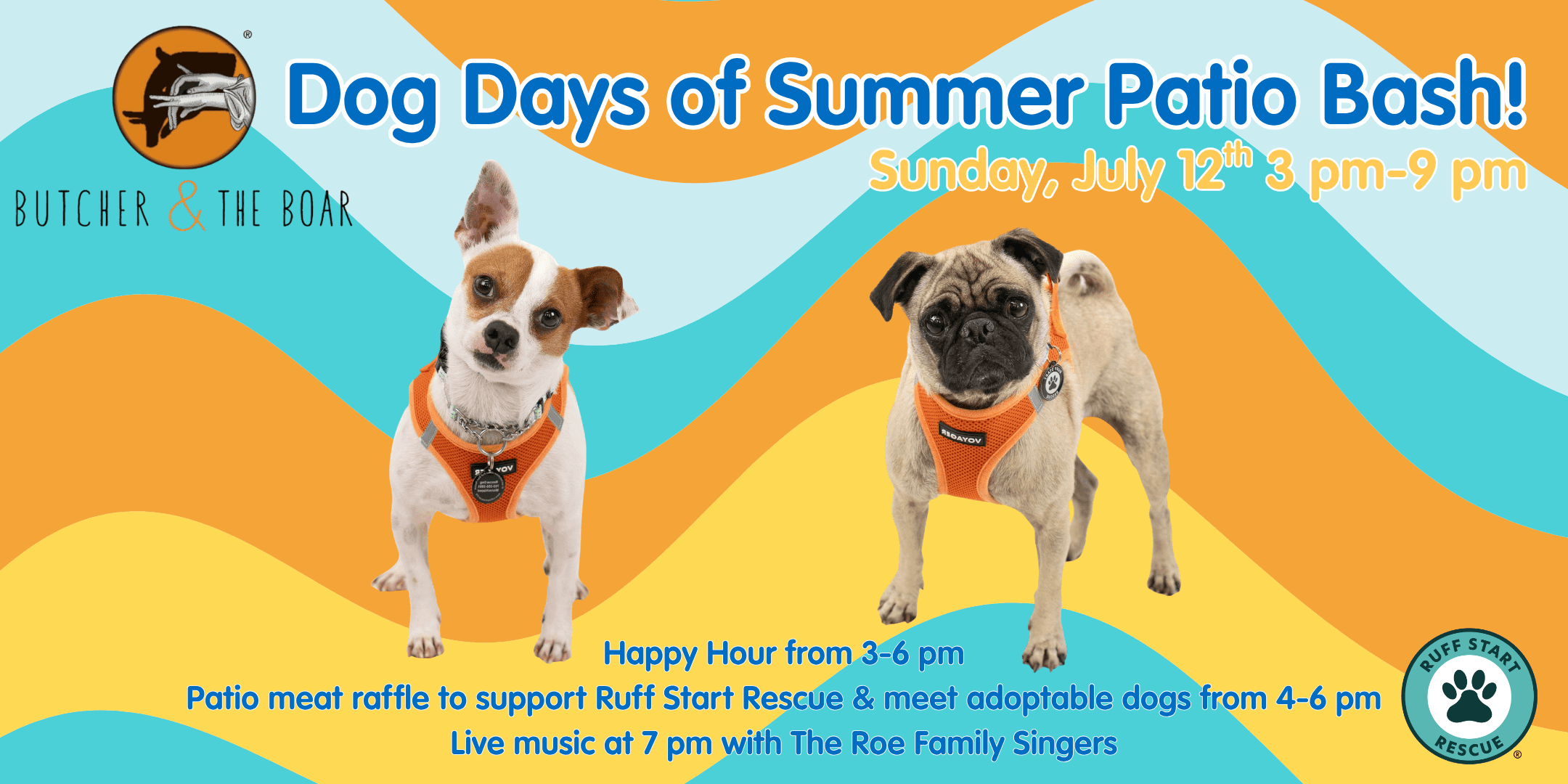 Dog Days of Summer & Meat Raffle at Butcher & The Boar