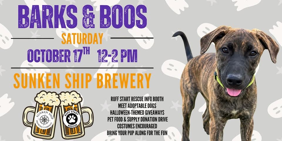 Barks & Boos at Sunken Ship Brewing