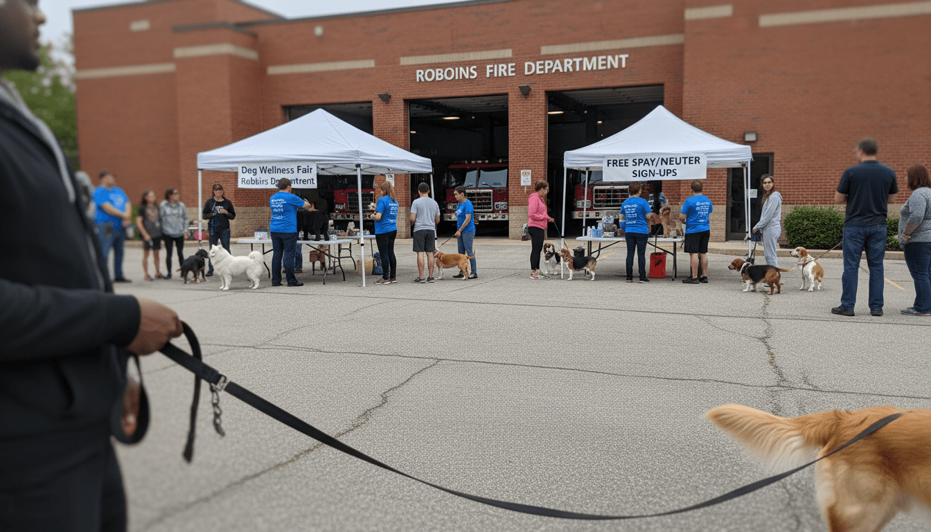 Dog Wellness Fair at Robbins Fire Department