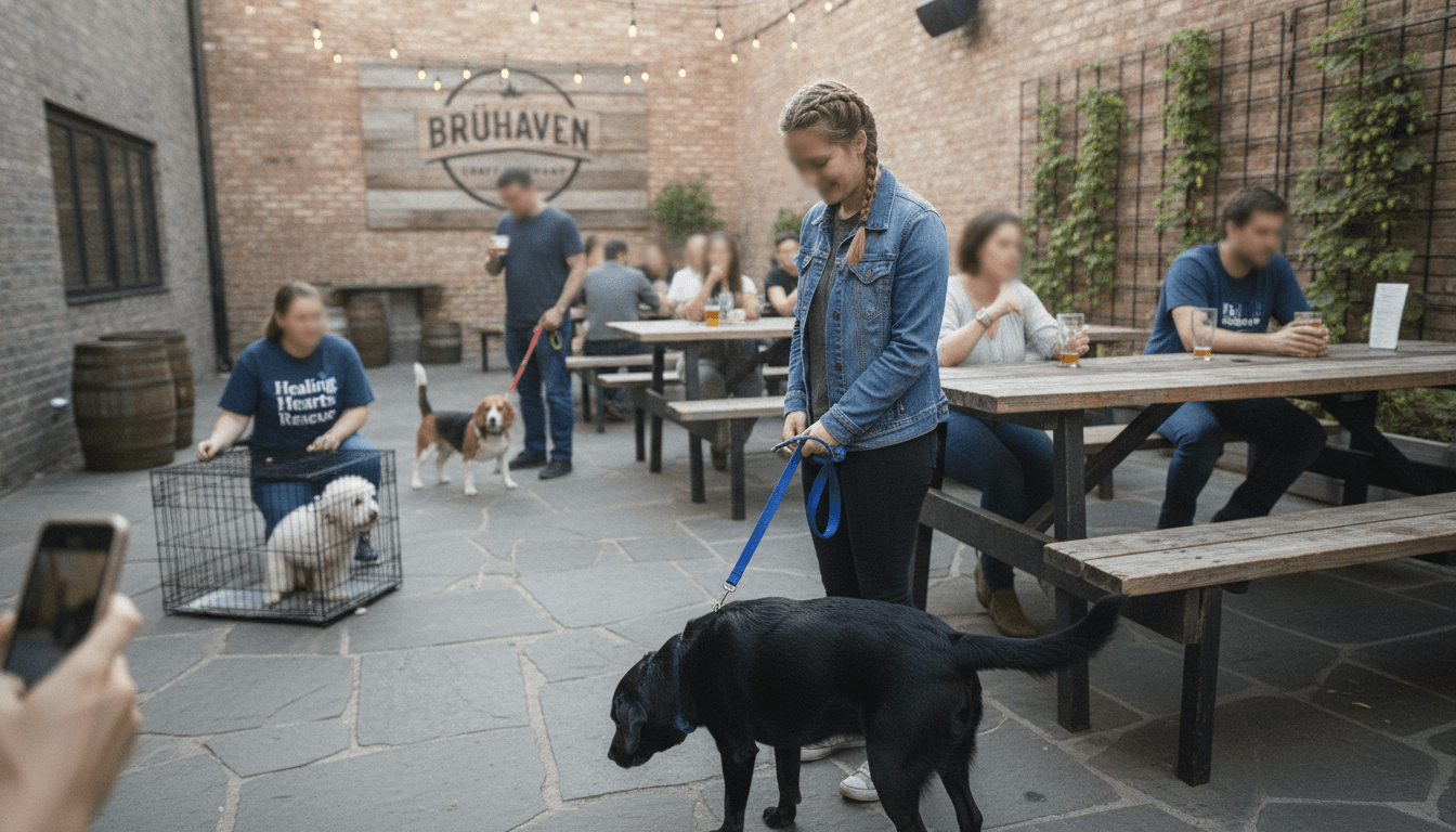 Healing Hearts Rescue Adoption Event at Brühaven Craft Company