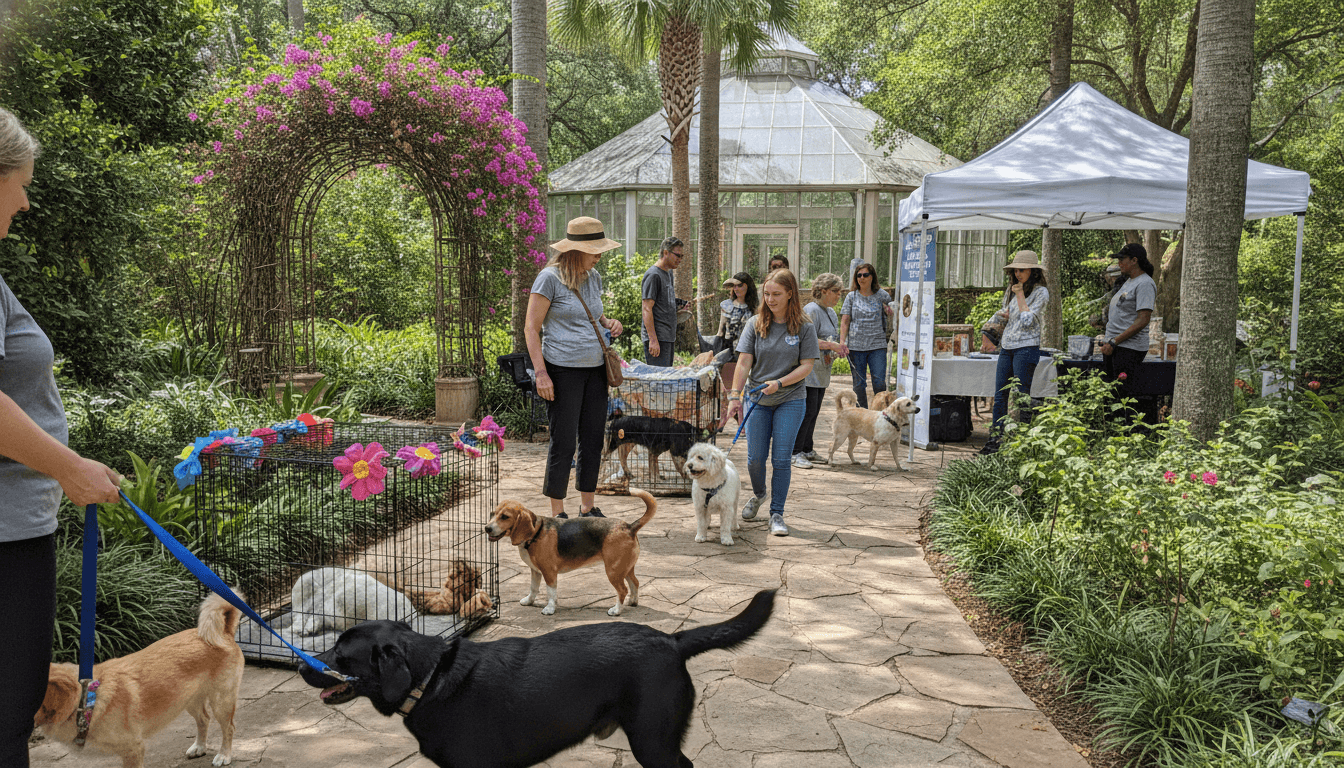 Petals & Paws at Texas Discovery Gardens