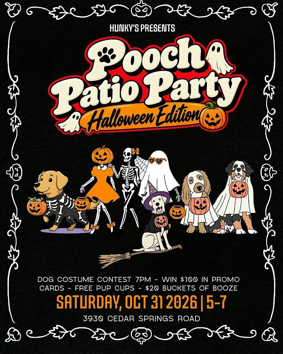 Hunky's Presents: Pooch Patio Party — Halloween Edition