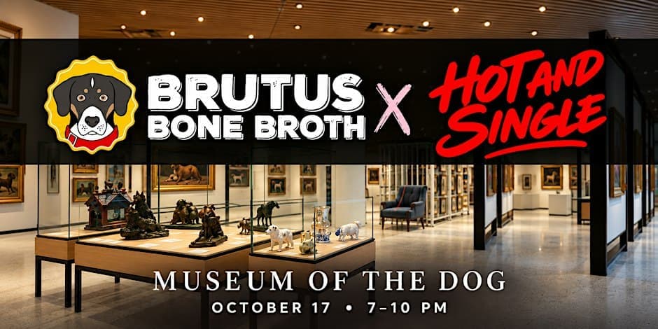 Hot and Single Dog Parent Party x Brutus Bone Broth