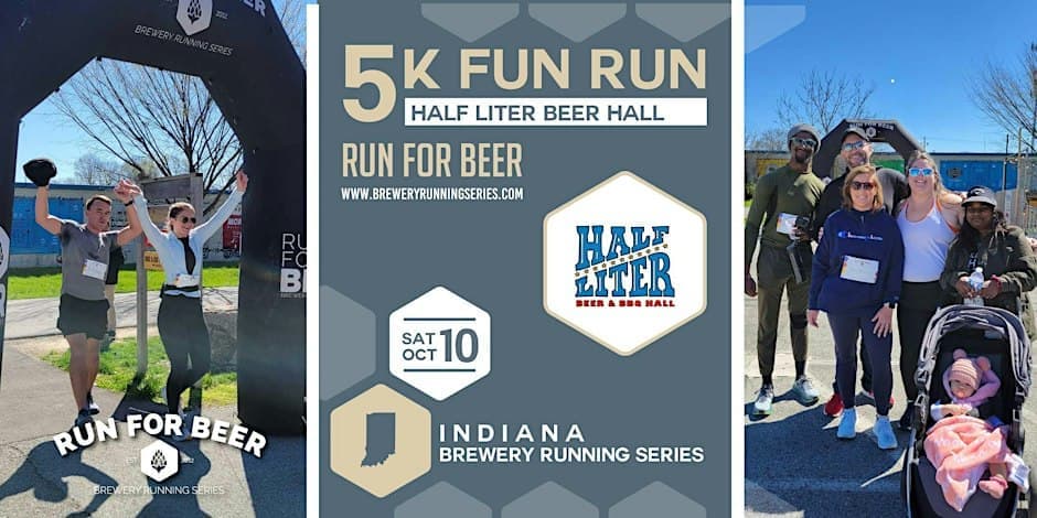 5K Fun Run at Half Liter Brewery — Indiana Brewery Running Series