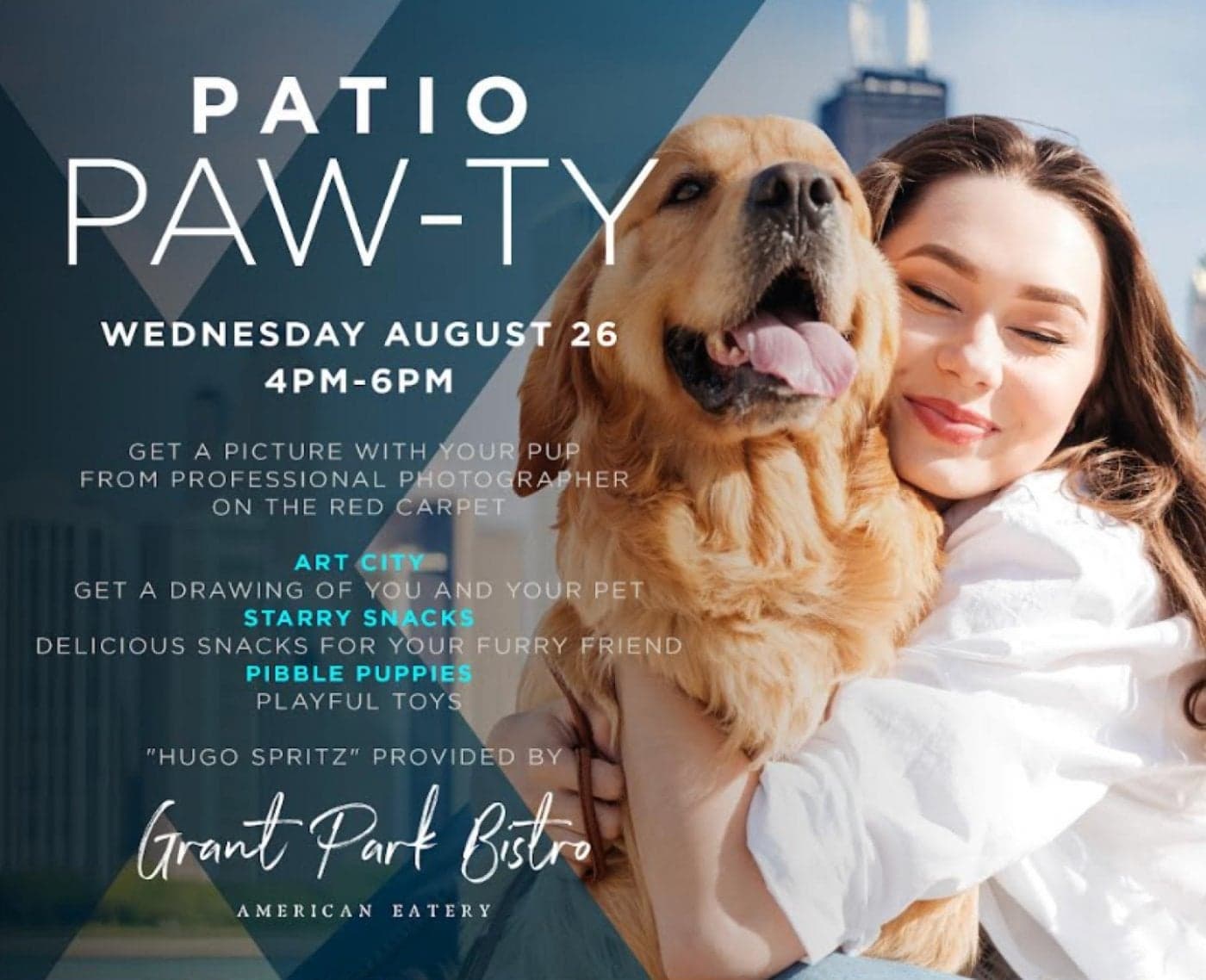 Patio Paw-Ty at Le Méridien Essex Chicago