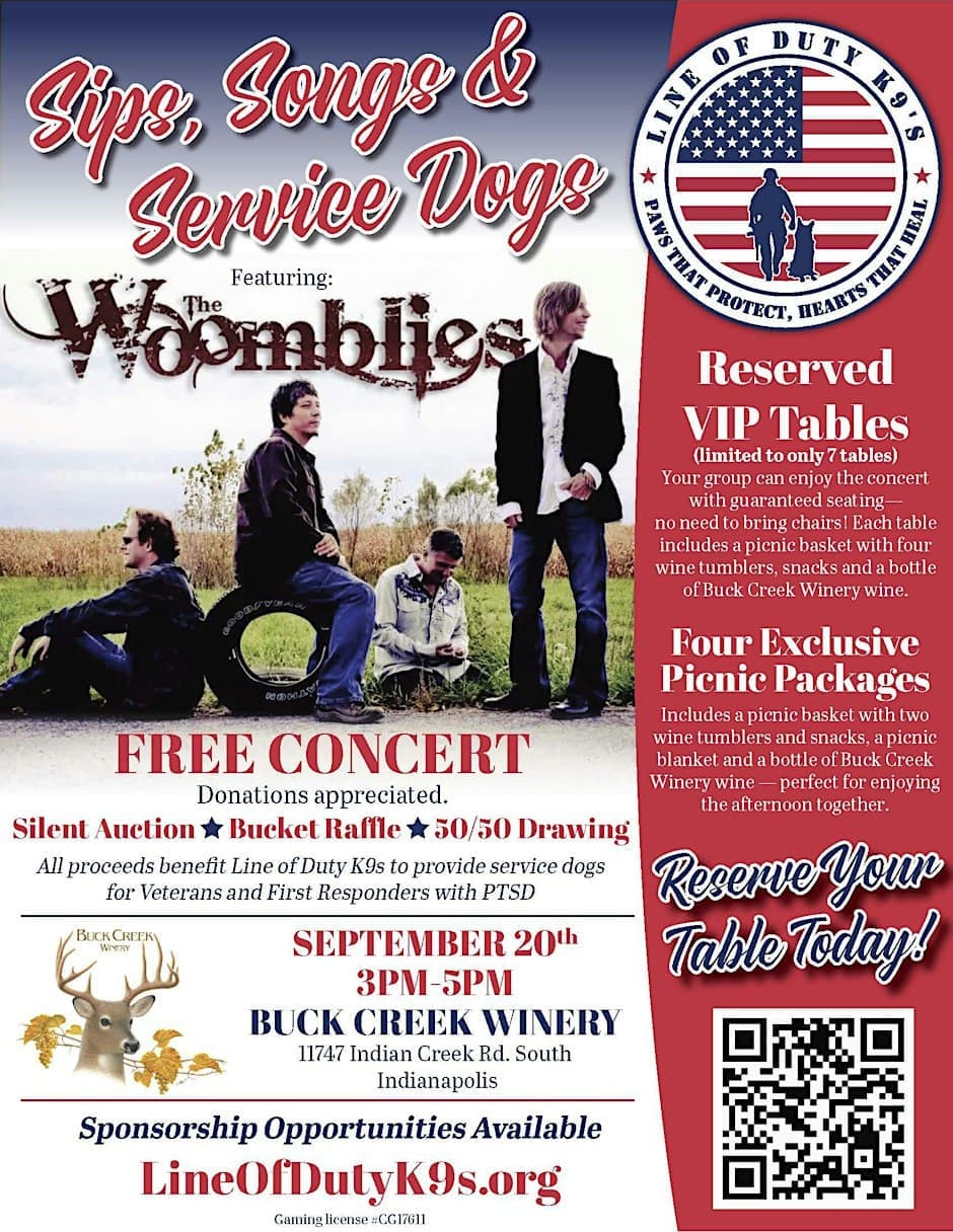 Sips, Songs & Service Dogs