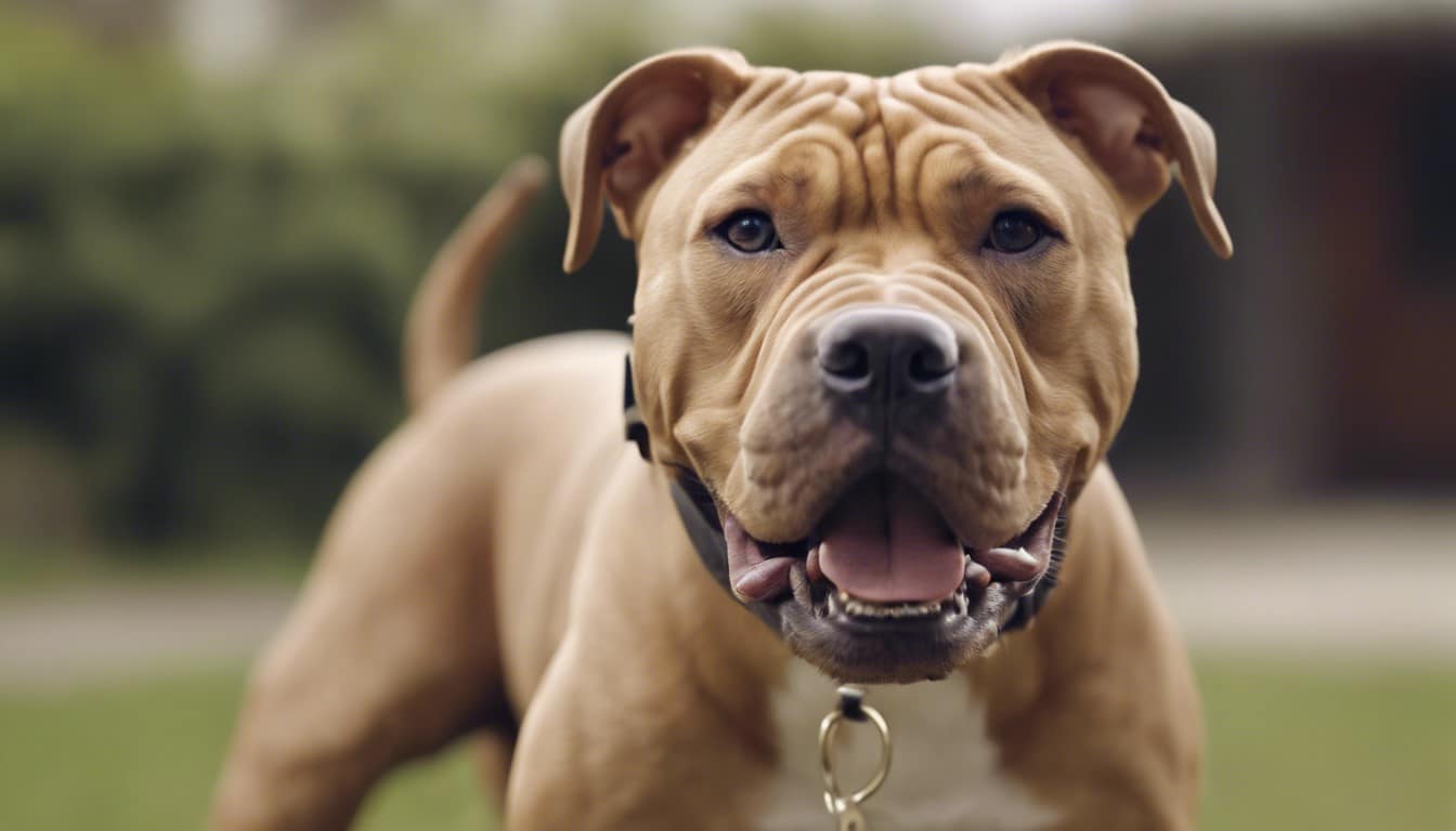 Shar-pei Pitbull Terrier