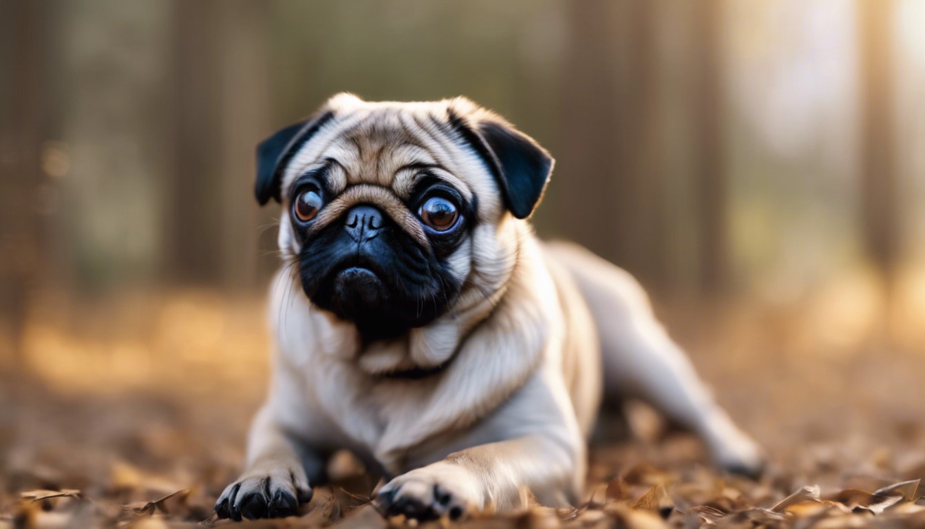 Pug Sidewalk Dog