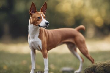 Basenji Sidewalk Dog